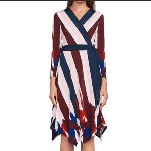 BCBG Max Azaria Isabella Asymmetrical Wrap Dress